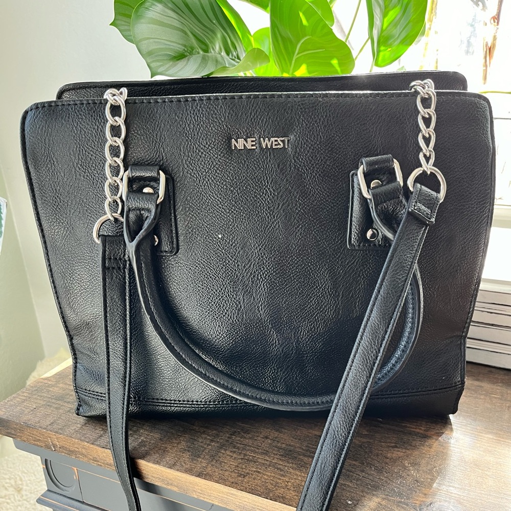 NINE WEST - Black satchel, crossbody